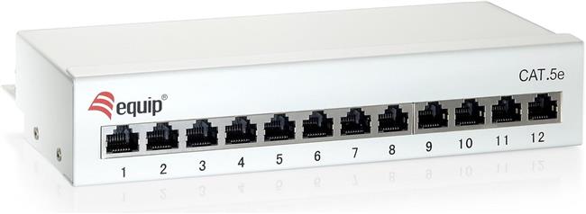 Equip patch panel 12x RJ45 Cat6 desktop gray