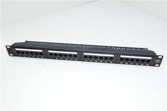 Equip patch panel 24x RJ45 Cat6 19" 1U dual IDC comp.