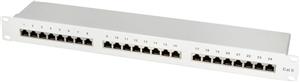 Patch Panel 19"-mounting Cat.6, STP, 24 ports, grey, EconLine