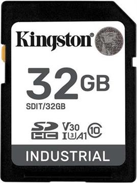 SD Card 32GB Kingston SDHC Industrial -40C to 85C retail