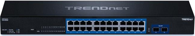 TRENDnet 24-Port Gigabit Switch with 2 x 10G SFP+ Slots