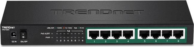 TRENDnet 8-Port Gigabit PoE+ Switch (120W)