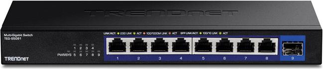 TRENDnet 9-Port 2.5G Unmanaged Switch with 10G SFP+ Port