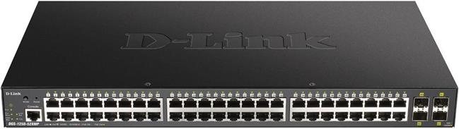 Switch 440mm D-Link DGS-1250-52XMP 4*SFP+/48*GE PoE+ retail