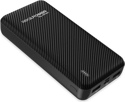 RealPower Powerbank PB-20000 SE crna 20.000mAh