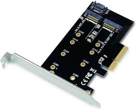 CONCEPTRONIC PCI Express Card 2-Port M.2 SSD Adapter