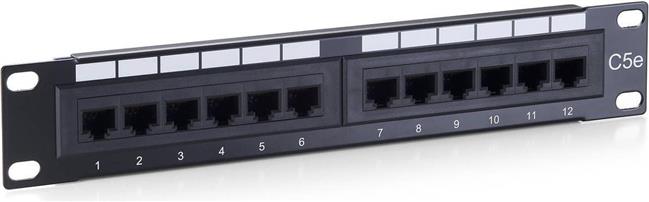 12-Port Cat.5e Unshielded Patch Panel