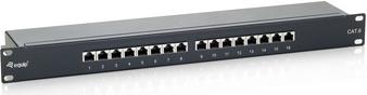 16-Port Cat.6 Shielded Patch Panel