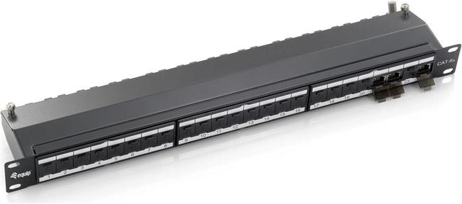 24-Port Cat.6A Shielded Patch Panel