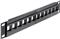 DELOCK Patchpanel 1HE 12 Keystone Ports schwarz