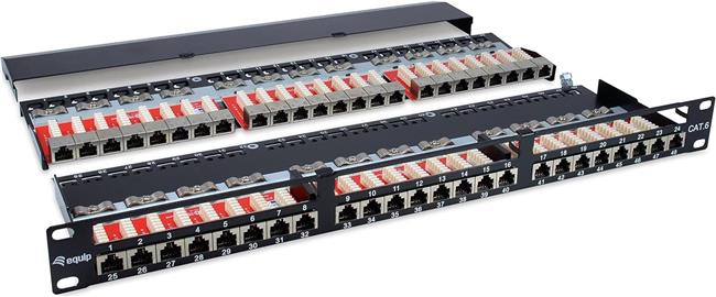 Equip 19" Keystone Patchpanel Cat6 48x RJ45 1HE