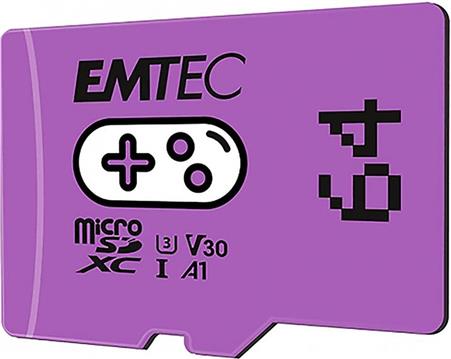 EMTEC MicroSD Card 64GB SDXC CL.10 UHS1 U3 V30 A1 Gaming