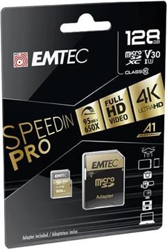 Emtec microSDXC 128GB UHS1 U3 Speedin PRO