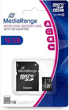 Micro SDHC Card 16GB Class 10 with SD adaptor