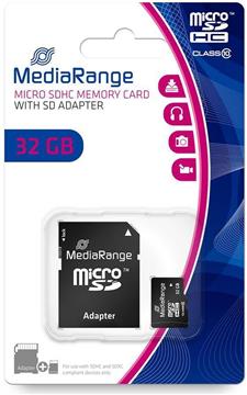 Micro SDHC Card 32GB Class 10 with SD adaptor