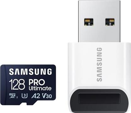 SD MicroSD Card 128GB Samsung SDXC PRO Ulti.(Class10) Read retail