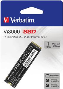 Verbatim Vi3000 1TB SSD M.2 NVMe PCIe Gen3x4, R/W: 3100/2200MB/s