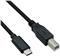 Roline USB2.0 Kabel TIP C, C - B, M/M, 4.5m, crni