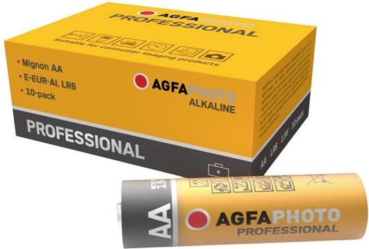 AgfaPhoto Batterie Alkaline Professional -AA Mignon 10St.