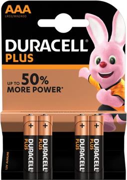 Duracell Batterie Plus NEW -AAA (MN2400/LR03) Micro 4St.