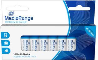 MediaRange Premium Alkaline Batteries, Mignon AA|LR6|1.5V, Pack 10