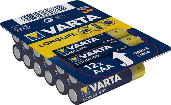 Varta Batterie LONGLIFE AAA Micro LR03 12St.