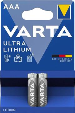 Lithium, AAA, 1.5V, 1100mAh, VPE2