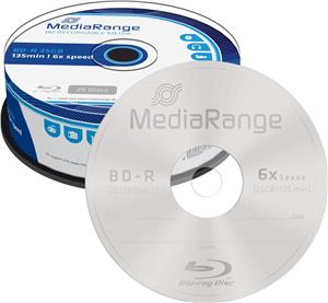 MediaRange BD-R 25GB 6x 25pcs Cakebox