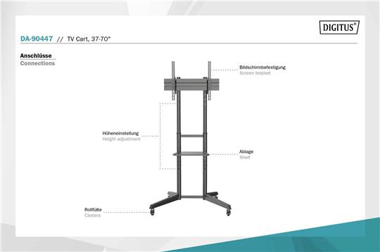 DIGITUS BOS 37"-70" 1TFT black Max.50KG