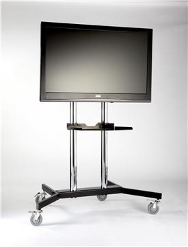 Equip TV trolley 37"-80"/ 1TFT 80kg with height adjustment large