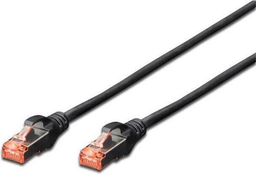 DIGITUS CAT 6A S/FTP patch kabel, 7m, crni