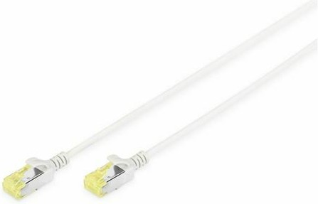 DIGITUS CAT 6A U/FTP tanki patch kabel 1m sivi