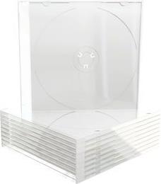 CD Slimcase for 1 disc, 5.2mm, frosted/transparent tray