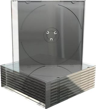 MediaRange CD Slimcase for 1 disc, 5.2mm, black tray, Pack 10