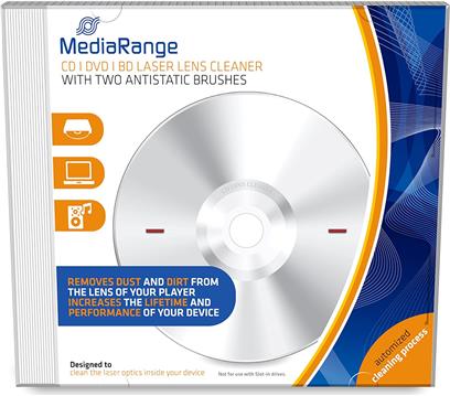 MediaRange CD|DVD|BD Laser Lens Cleaner with antistatic brush