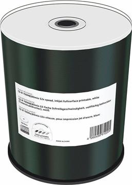 MediaRange CD-R 700MB 100pcs vollflächig bedruckbar silber