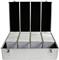 MediaRange Media storage case for 500 discs, aluminum look, with hanging sleeves, silver