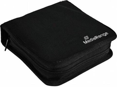 MediaRange Media storage wallet for 24 discs, nylon, black