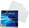 MediaRange Paper sleeves for 1 disc, with adhesive flap and window, white, Pack 100