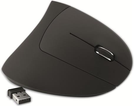 MediaRange Mouse Wireless Vertical right-handed, black