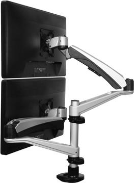 DURABLE monitor holder SELECT for 2 months table mount silver