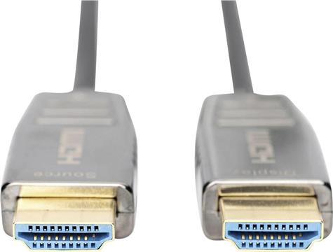DIGITUS HDMI AOC hybrid fiber optic cable UHD 8K 15m black