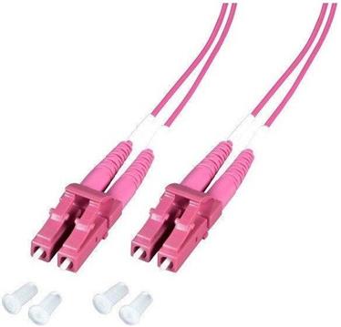 Duplex Jumper LC/LC, 50/125µ, 1m, OM4, LSZH, violet