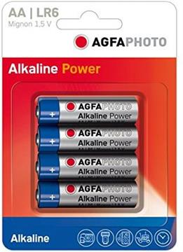 4x AA, Alkaline, 1.5V, LR06