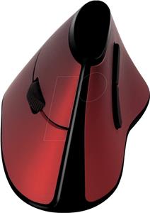 Ergonomic Vertical Mouse, wireless 2.4 GHz, red
