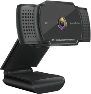 CONCEPTRONIC Webcam AMDIS 2K Super HD AF-Webcam+Microphon.sw