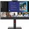 61cm/24" (1920x1080) Lenovo ThinkVision T24v-30 16:9 FHD IPS 75Hz 4ms HDMI VGA DP Speaker Webcam Black