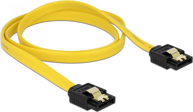 SATA, 6Gbps, straight/straight, 0.7m, Yellow