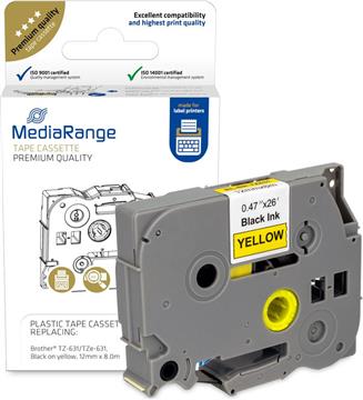 MediaRange Schriftbandka. Brother TZ-631/TZe-631 12mmx8m sw