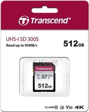 SD Card 512GB Transcend SDXC SDC300S 100/55 MB/s